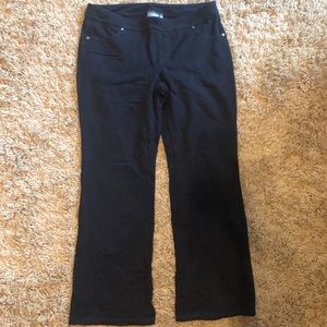 Athleta black straight leg pant